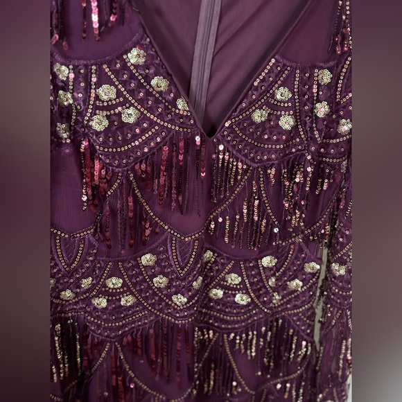 Lulu’s Purple Holiday Dress - Picture 3 of 4